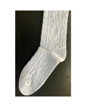 Chaussettes en coton pastel effet maille torsade