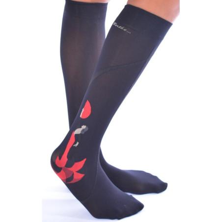 Mi Bas Opaque Flamenco Berthe aux Grands Pieds