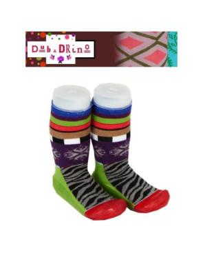 Chausson chaussettes Dub et Drino Zebre
