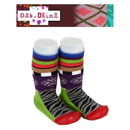 Chausson chaussettes Dub et Drino Zebre