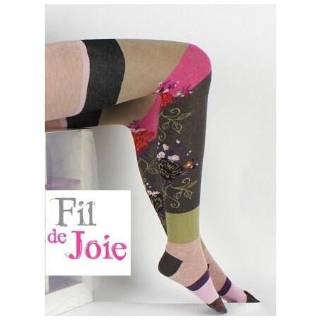 Collant Fil de joie Sulli jeu de fleurs