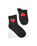 Chaussettes coton  coeurs brillants