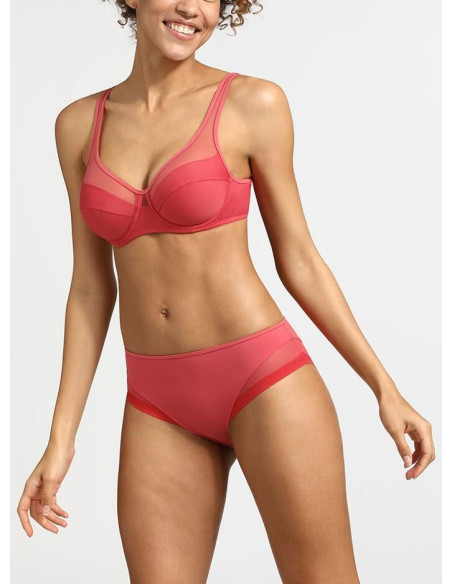 lingerie Dim Generous culotte rose fraise