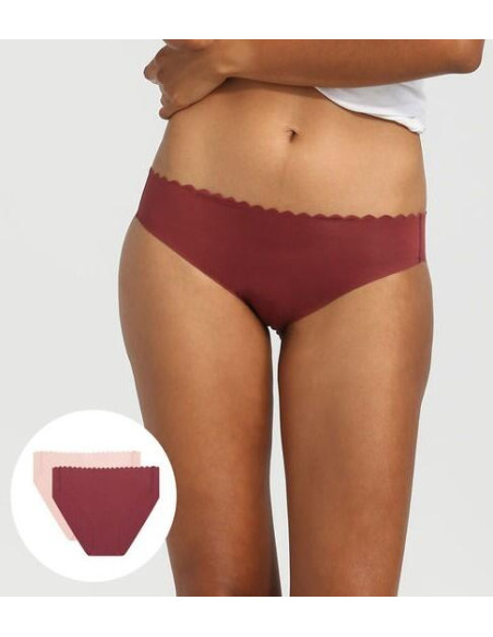 Slip dim en coton invisible lot de 2 chic