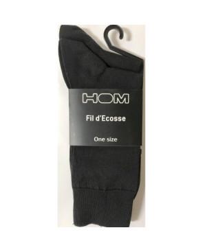  pack  2 paires chaussettes fil d'ecosse hom antracithe