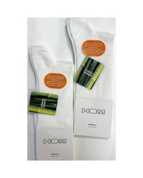 Chaussettes Bambou Hom Chic sans compression blanche