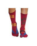 chaussettes japonaises uniforme rouge