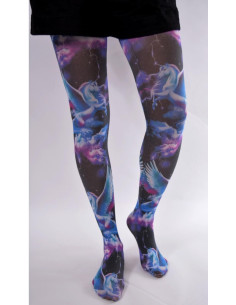 Collant opaque licornes de légendes imprimées 2