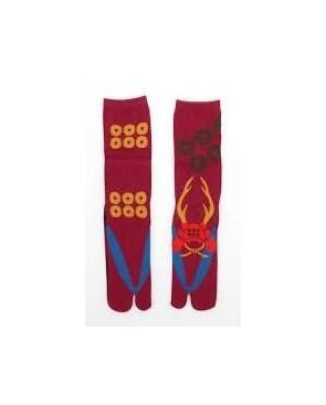  chaussettes japonaises uniforme rouge