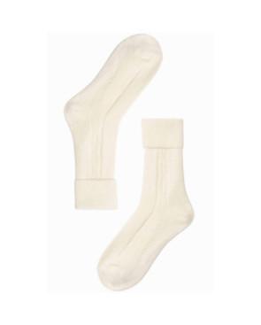  Chaussettes laine et cachemire ivoire Le Bourget