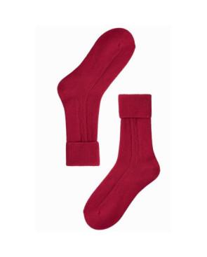  Chaussettes laine et cachemire rouge Le Bourget