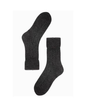 Chaussettes laine et cachemire antracithe  Le Bourget