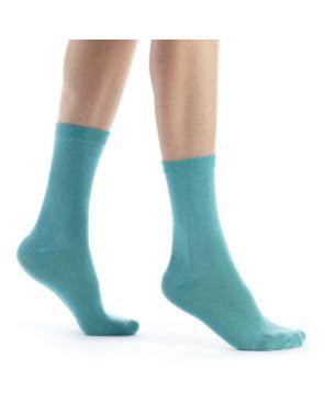 Chausettes-dub-bambou-femme-FEBAM01-turquoise