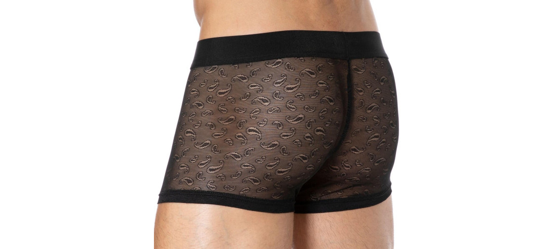 Boxer Hom en dentelle temptation Gaio noir