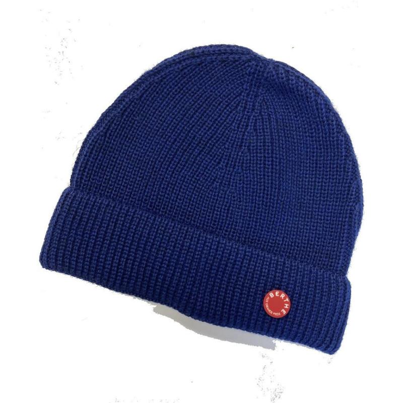 Bonnet Berthe Aux grands Pieds Pur Laine Royal Mer
