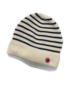 Bonnet Pure laine Berthe aux grands Pieds Royal Mer rayures mariner