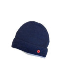 Bonnet Berthe Aux grands Pieds Pur Laine Royal Mer