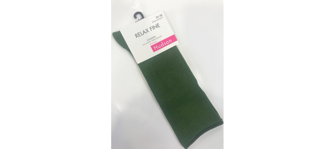 Chaussettes coton fin sans compression verte