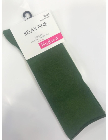 Chaussettes coton fin sans compression verte