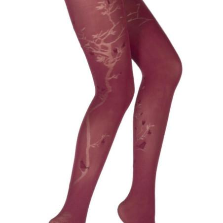 Collant Berthe Aux Grands Pieds Arbres et oiseaux