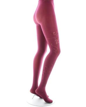 Collant Berthe aux grands Pieds fantaisie ton sur ton