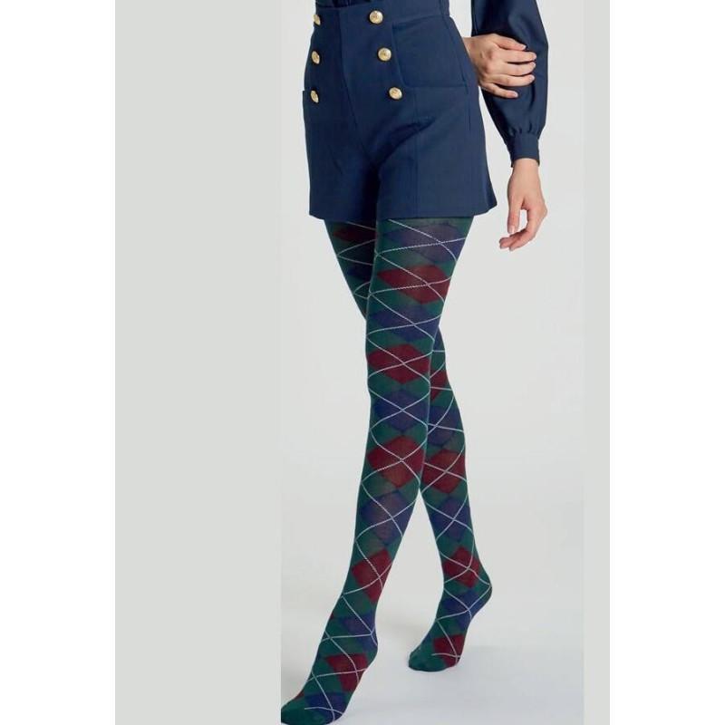 Collant hiver Losanges Argyles tendance