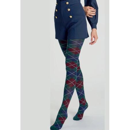Collant hiver Losanges Argyles tendance