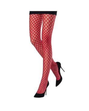 Collant Dentelle Prism Emilio Cavallini rouge