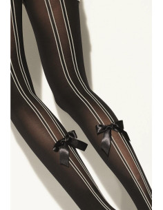 Collant opaque Girardi couture et noeud pap chic 2