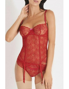 Guêpière aubade ivresse dentelle noire 2