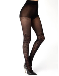 collant cuissarde dentelle Pétale de chantal THomass