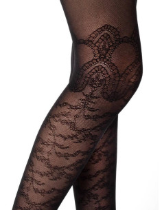 collant cuissarde dentelle Pétale de chantal THomass 2