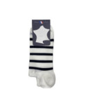 Mini chaussettes invisibles à rayures Perrin
