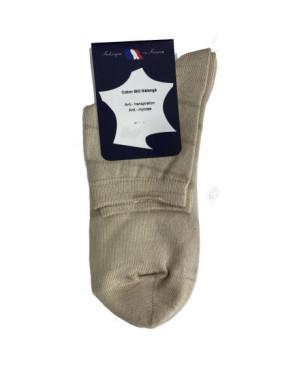 mi-CHAUSSETTE-EN-COTON-BIO-ETE-A-PLAT-sable-made-in-france-perrin
