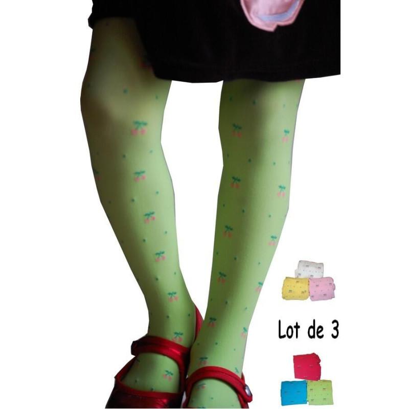 Collant enfant imprimé cerises
