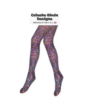 Collant Celeste Stein A coeurs Bleus Psychédéliques