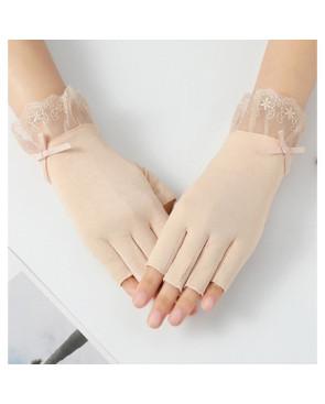 Mitaines dentelle et coton à grip