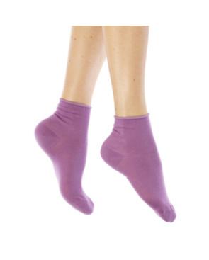 Chaussettes-roulé-fil-de-joie-coton-BIOSO01_parme