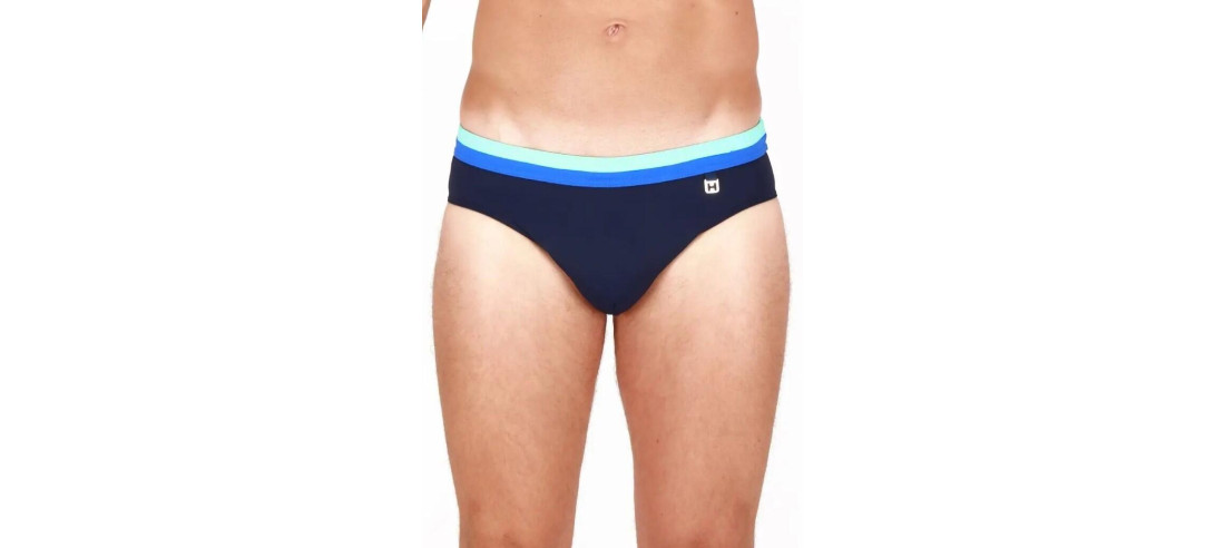 Slip Hom de bain plage et piscine bleu ocean