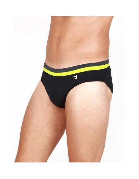 slip de bain noir Hom Ocean