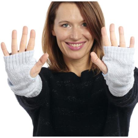 collant maille ajouré rose poudre lurex Leg Avenue