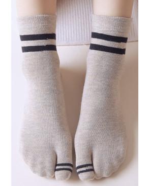 Chaussettes-Japonaises-Tabis-coton-corde-rayures-chic