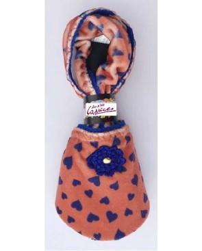chausson-coréen-polaire-lpc-amorino-orange-vintage