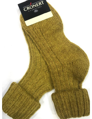 chaussettes Moutarde en grosse laine bien chaudes