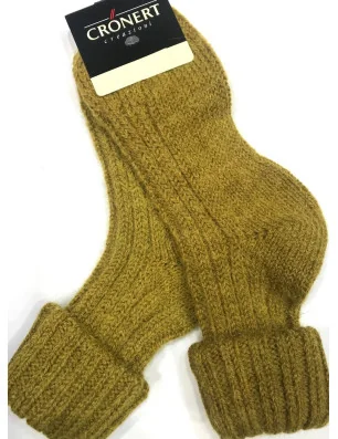 chaussettes Moutarde en grosse laine bien chaudes
