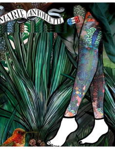 collant imprimé fantaisie sans pieds Graouuuu