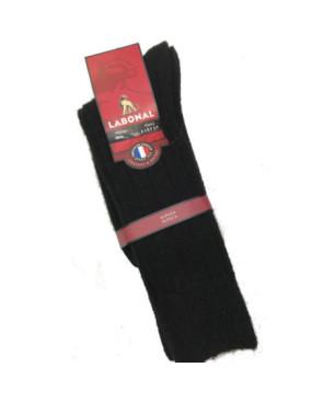 Chaussettes-hiver-laine-Alpaga-Labonal-laine-épaisse-noir