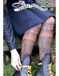 collant imprimé Marieantoilette Dragon d'or tendance