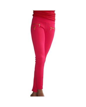  Caleçon Ados coton zip fushia face