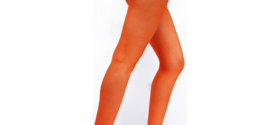 collant pamela mann resille orange fluo